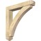 Ekena Millwork Thorton Arts and Crafts Rough Sawn Bracket w/ Offset Brace, Douglas Fir, 6"W x 34"D x 34"H BKT0604X34X34THR03RDF - alternate 1
